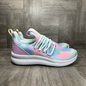 Adidas Lite Racer Adapt 7 Kids 4 Tie-Dye Pastel Slip-On Running NEW JR8255